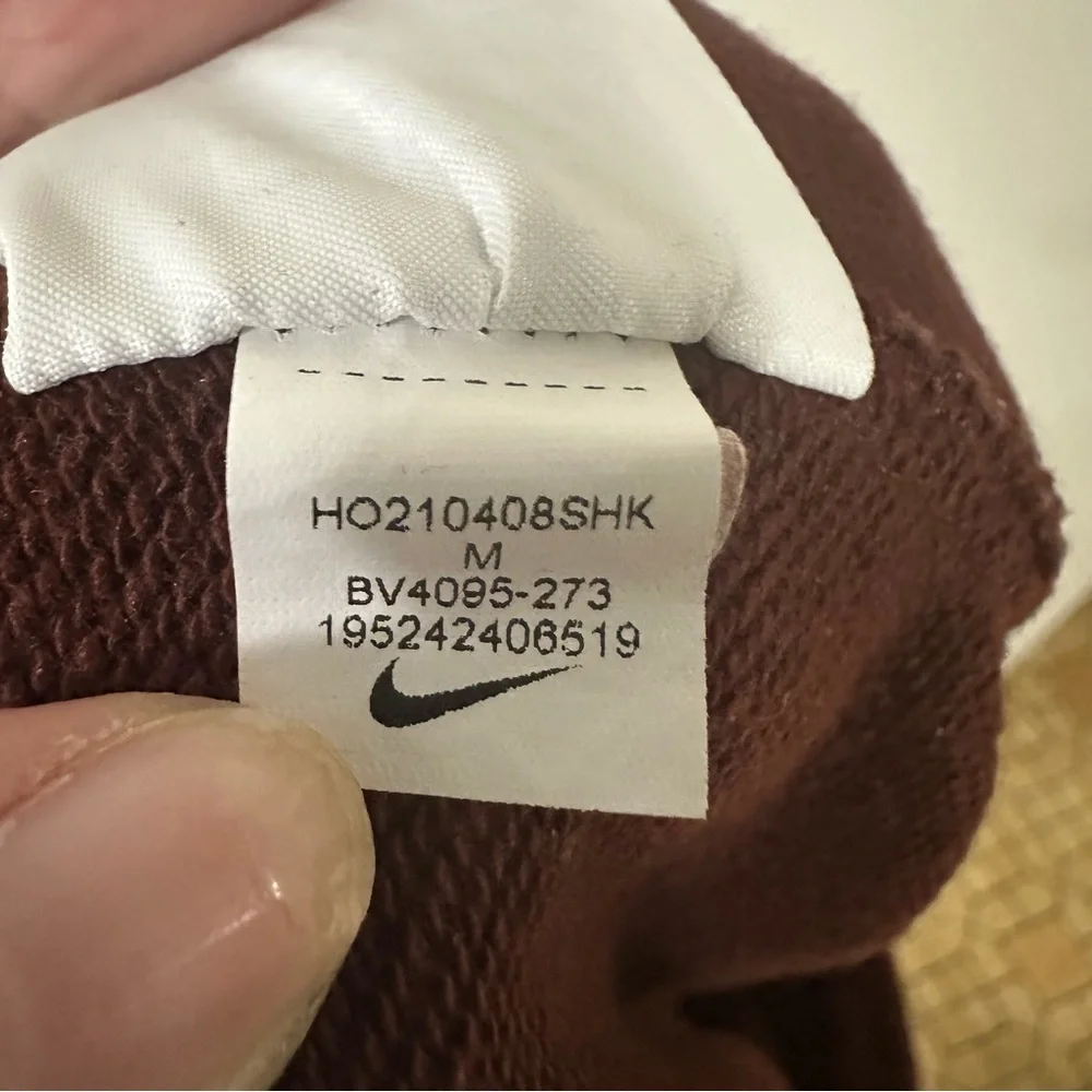 Nike BV4095 Women's Sportswear Essential Fleece Jogger Pants Maroon Size Medium - Picture 10 of 10